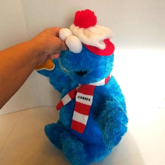 RARE Sesame Street Canadian Cookie Monster Plush 2007 - Picture 5 of 10